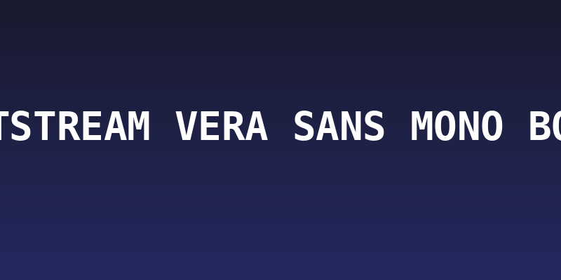 Bitstream Vera Sans Mono Bold Social Header