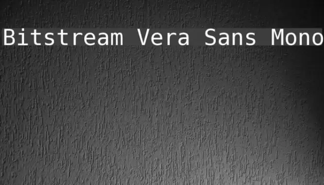 Bitstream Vera Sans Mono خط examples