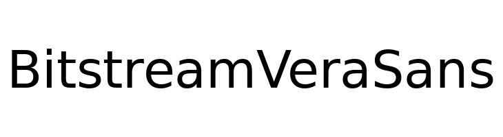 Bitstream Vera Sans  Frei Schriftart Herunterladen