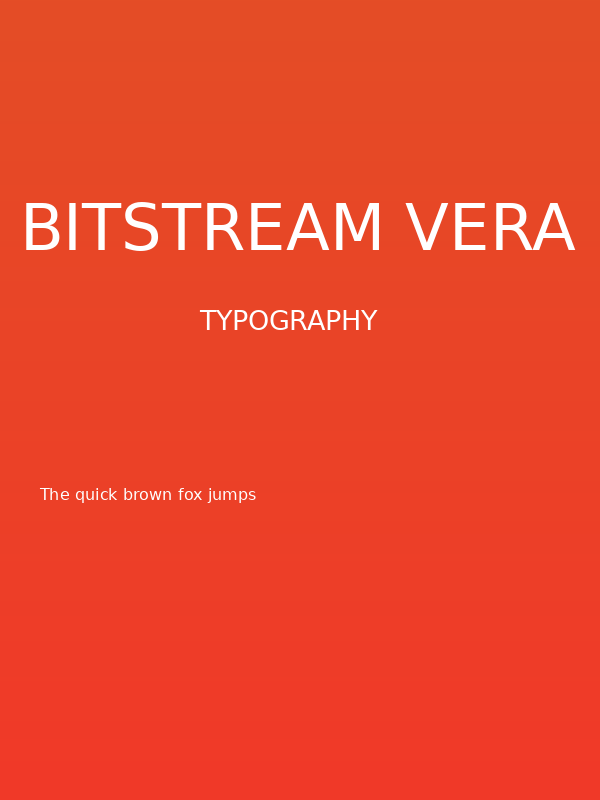 Bitstream Vera Sans Poster