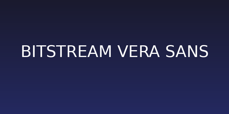Bitstream Vera Sans Social Header