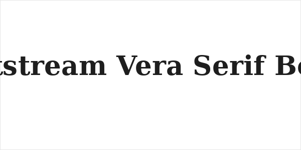 Bitstream Vera Serif Bold Logo
