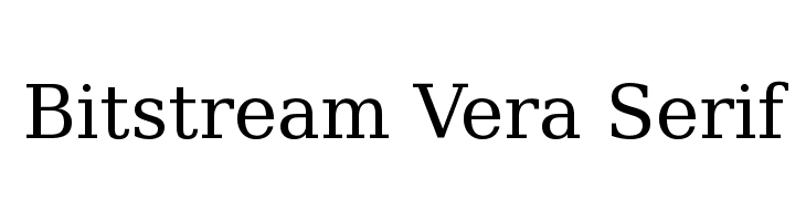 Bitstream Vera Serif Font