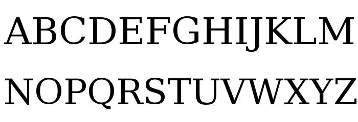 Bitstream Vera Serif Caratteri MAIUSCOLE