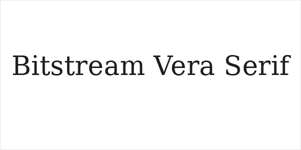 Bitstream Vera Serif Logo