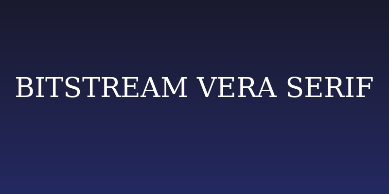 Bitstream Vera Serif Social Header