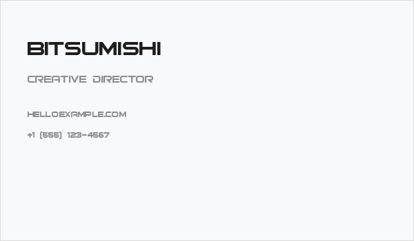 Bitsumishi Business Card
