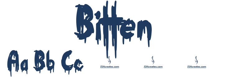 Bitten Font Preview