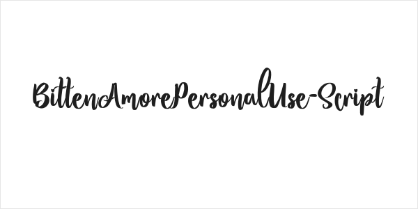 BittenAmorePersonalUse-Script Logo