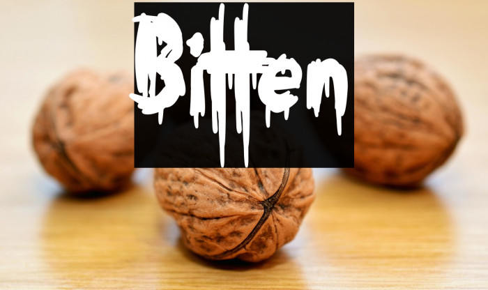 Bitten خط examples