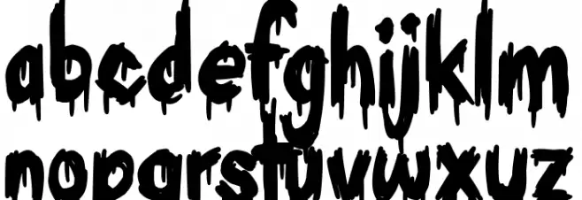 Bitten خط أحرف صغيرة