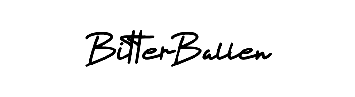 Bitter Ballen  Frei Schriftart Herunterladen