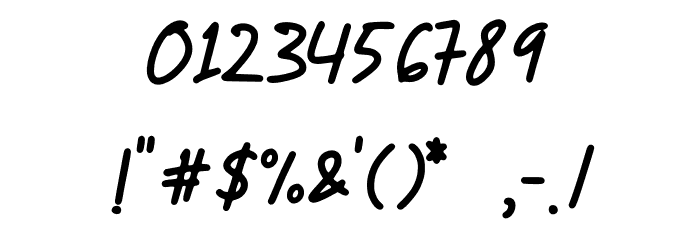 Bitter Ballen Font OTHER CHARS