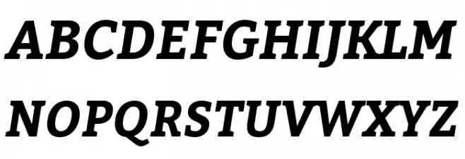 Bitter Bold Italic Fonte MAIÚSCULAS