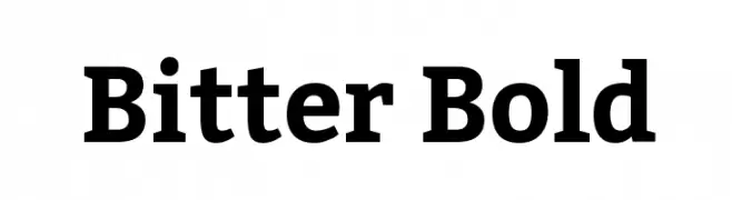 Bitter Bold  Скачать бесплатные шрифты