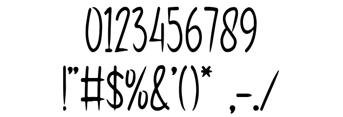 Bitter Coffee Font OTHER CHARS