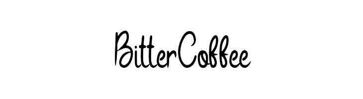 Bitter Coffee  Descarca Fonturi Gratis