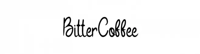 Bitter Coffee  नि: शुल्क फ़ॉन्ट्स डाउनलोड