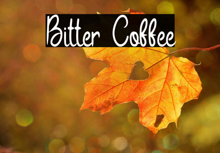 Bitter Coffee Example 2