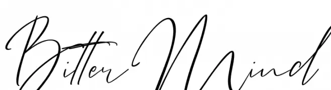 Bitter Mind  Frei Schriftart Herunterladen