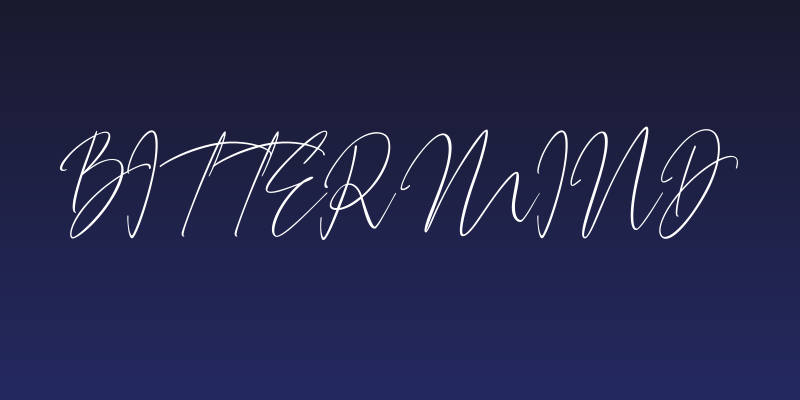 Bitter Mind Social Header