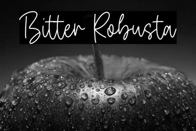 Bitter Robusta Fonte examples