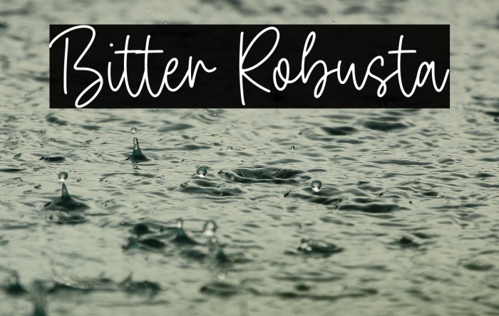 Bitter Robusta Example 2