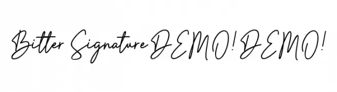 Bitter Signature DEMO! DEMO! Fuentes