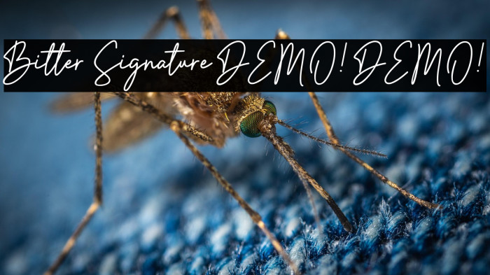 Bitter Signature DEMO! DEMO! Fuentes examples