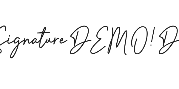 Bitter Signature DEMO! DEMO! Logo