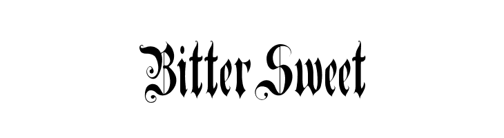BitterSweet Fonte