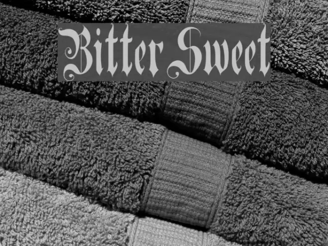 BitterSweet Font examples