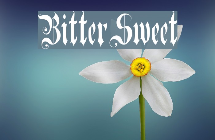 BitterSweet Fonte examples