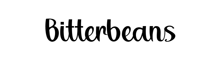 Bitterbeans  フリーフォントのダウンロード