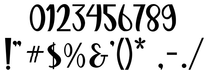 Bitterbeans Font OTHER CHARS