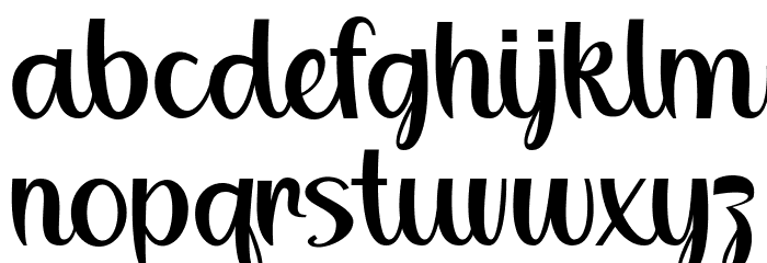 Bitterbeans Font LOWERCASE