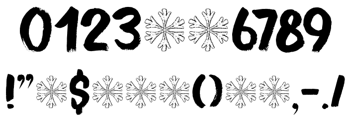 Bitterbrush DEMO Regular Font OTHER CHARS
