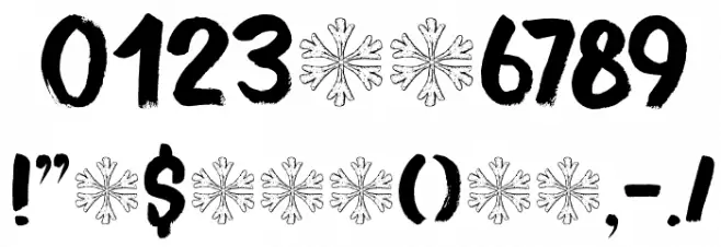 Bitterbrush DEMO Regular Font OTHER CHARS