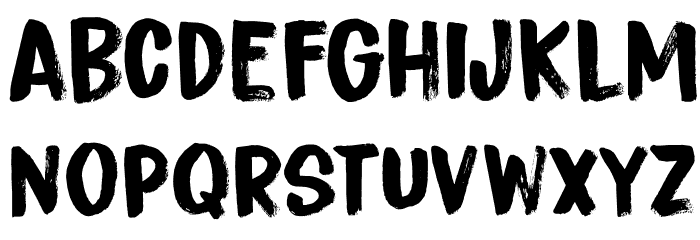 Bitterbrush DEMO Regular Font LOWERCASE