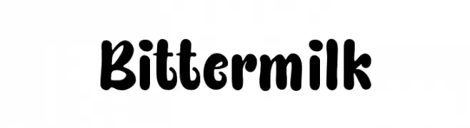 Bittermilk  Frei Schriftart Herunterladen