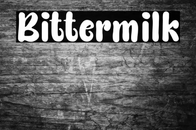 Bittermilk Font examples