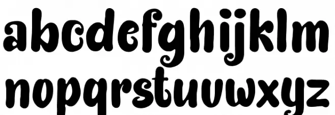 Bittermilk फ़ॉन्ट लोअरकेस