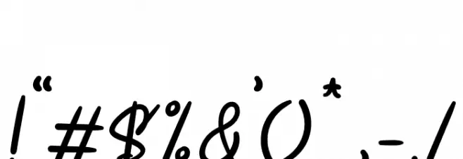 Bittermoon Font OTHER CHARS