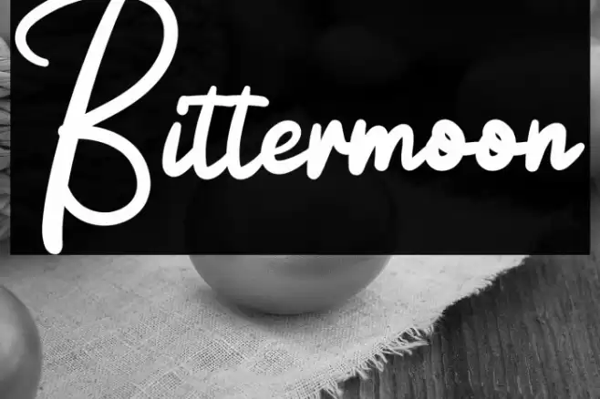 Bittermoon Font examples