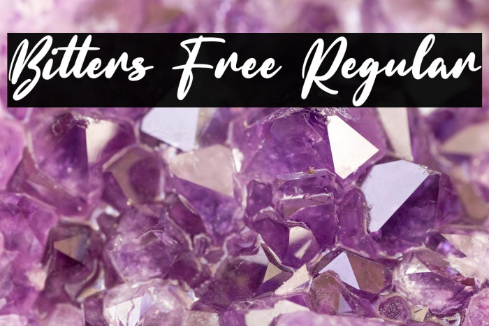Bitters Free Regular Example 3