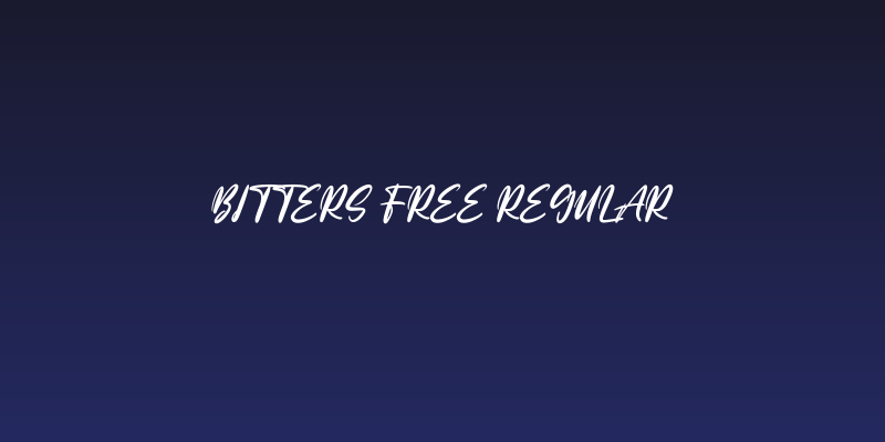 Bitters Free Regular Social Header