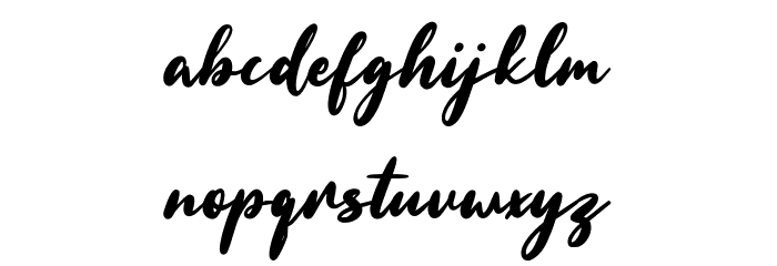 Bitters Free Regular Font LOWERCASE