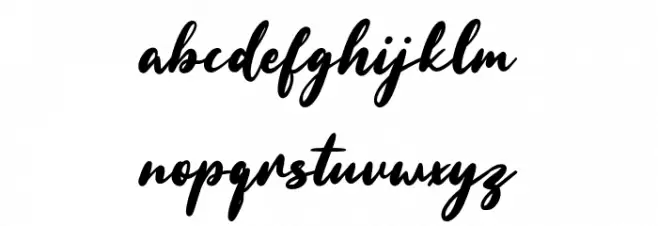 Bitters Free Regular Font Litere mici