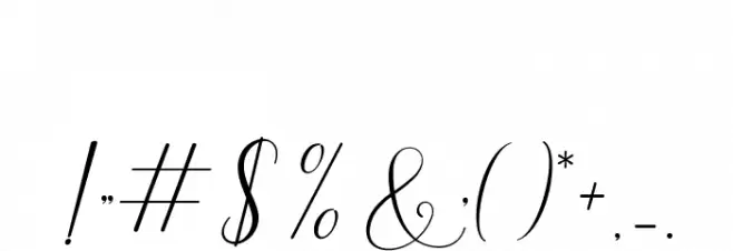 BitthaiScript Font OTHER CHARS