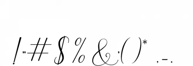 BitthaiScript Font OTHER CHARS